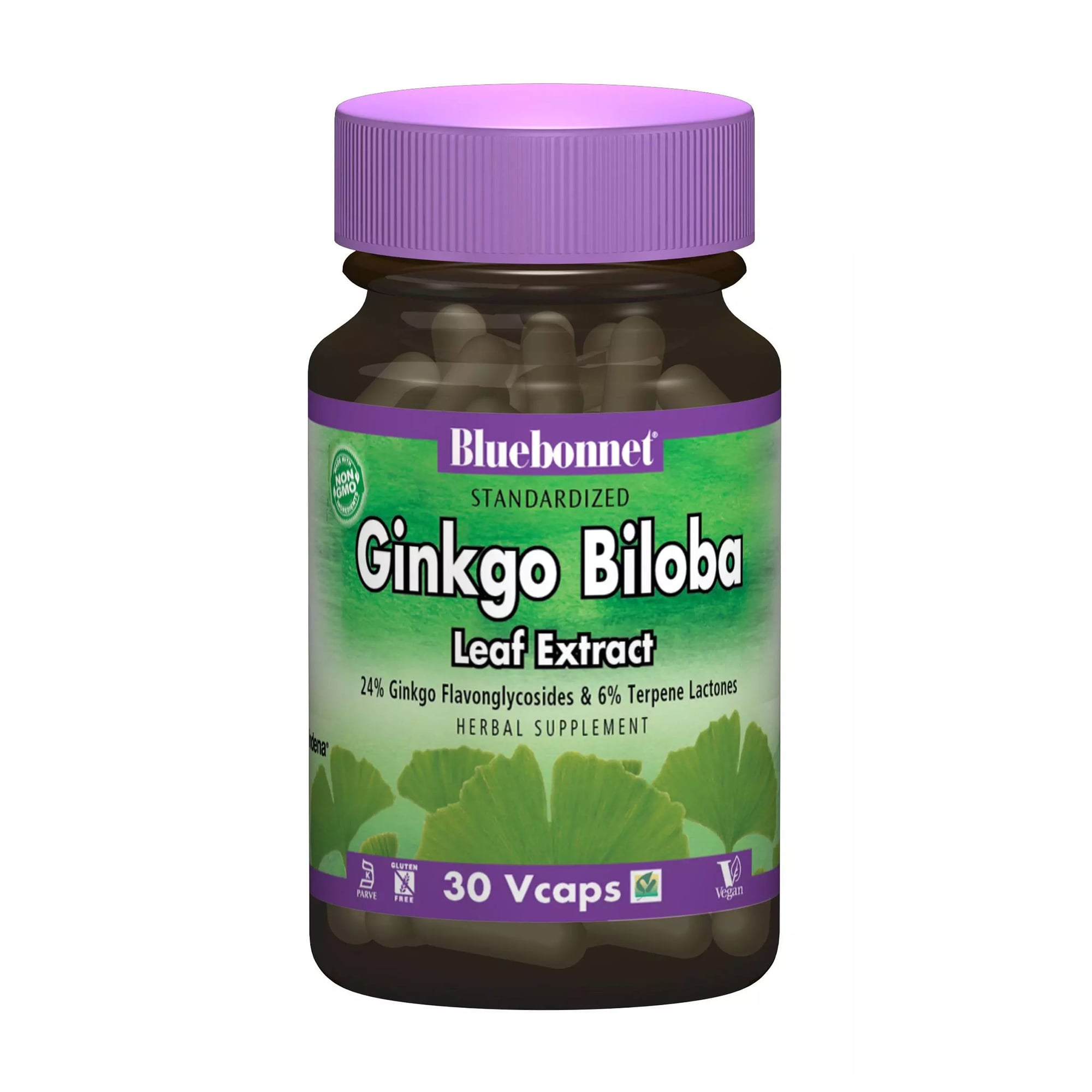 Екстракт листя гінкго білоба Bluebonnet Nutrition Ginkgo Biloba, 30 капсул