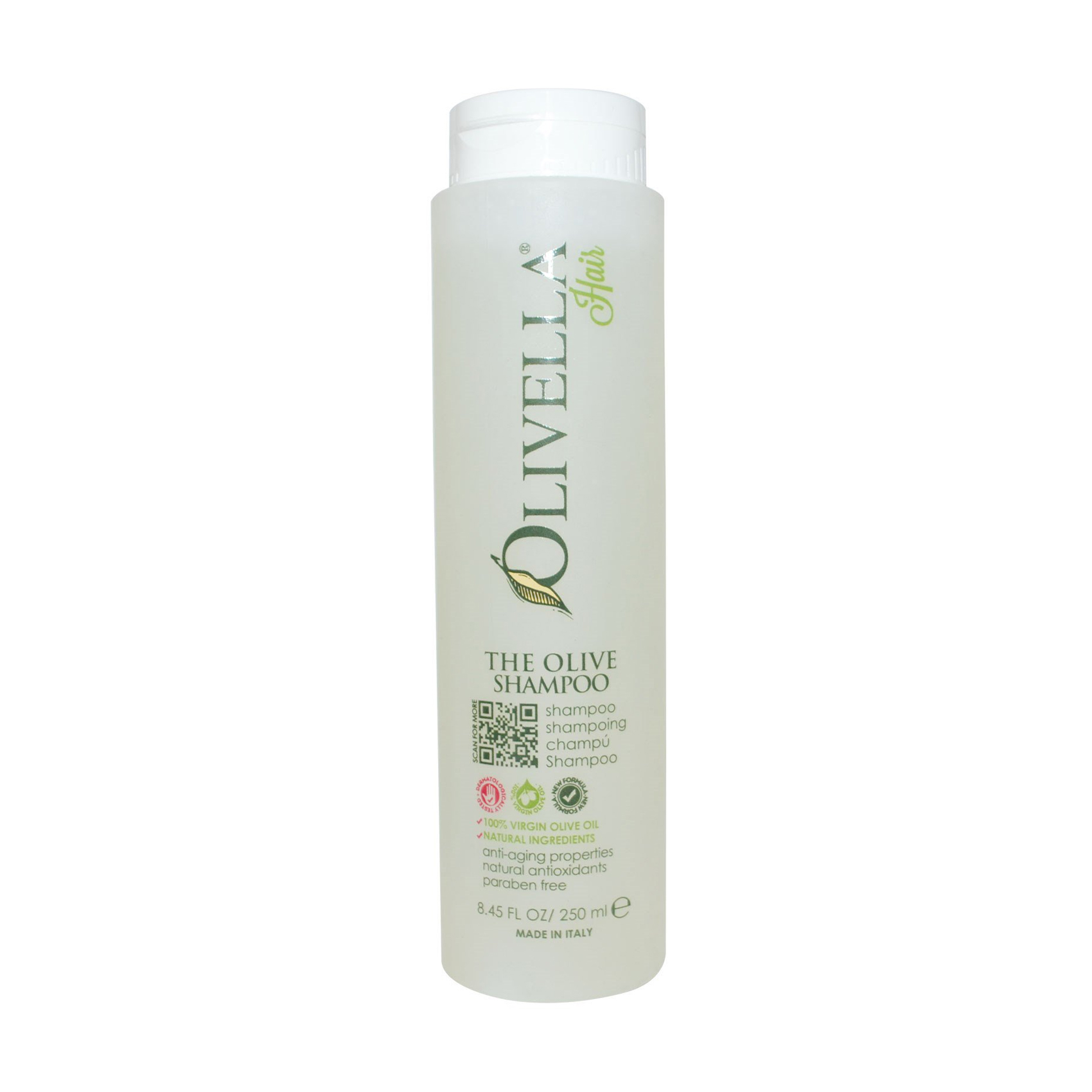 Шампунь для волосся Olivella The Olive Shampoo на основі оливкового екстракту, 250 мл